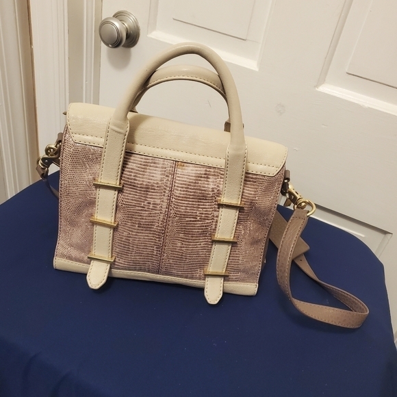 Botkier Eden Embossed Satchel/Shoulder Bag Leather Classic - Picture 4 of 14